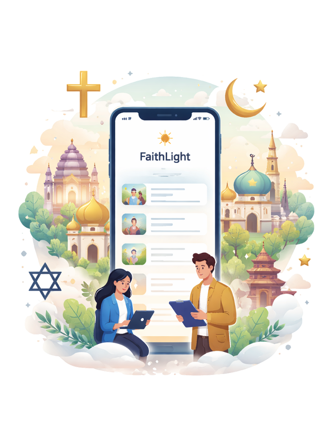 Faithlight admin login illustration